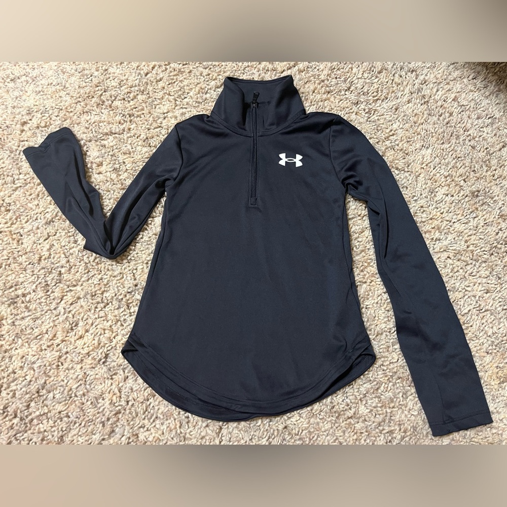 Under Armour Black Long Sleeve Fitted Polo**very good condition**Size S**